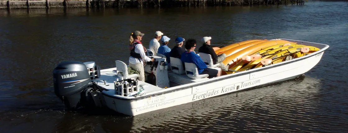 Everglades National Park boat assisted kayak eco-tour