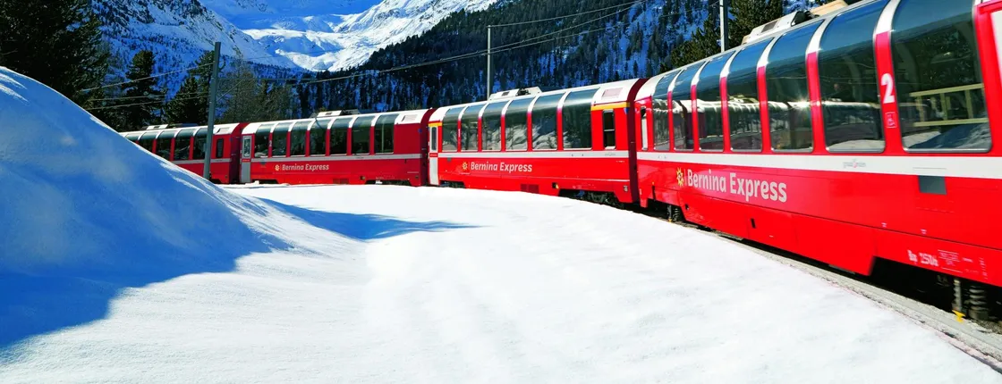 Full-Day St. Moritz and Bernina Express Scenic Tour from Como