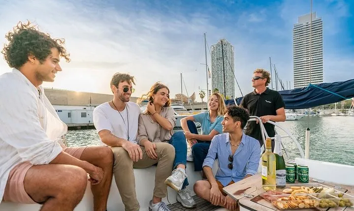 Barcelona Private Sailing Trip with Drinks & Snacks