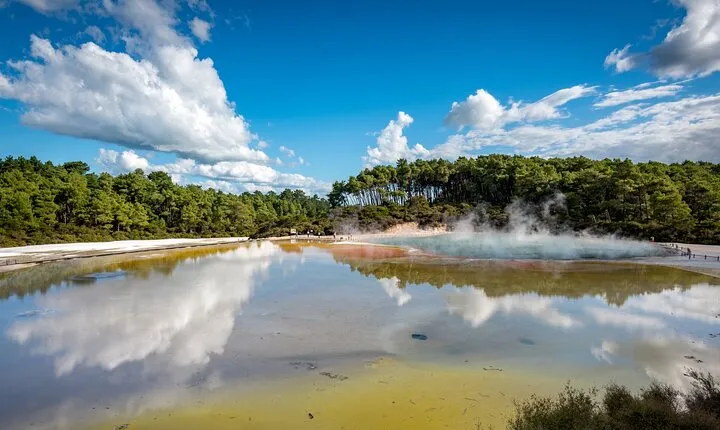 From Auckand: Wai-O-Tapu and Polynesian Spa Rotorua Day Tour