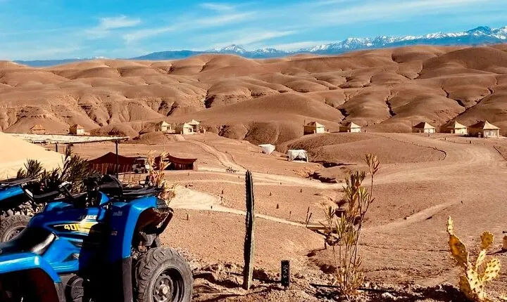 Discover Agafay Desert with an Expert via Quad (ATV).