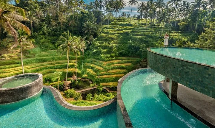 CRETYA Ubud infinity Pool + Hidden Water fall + Water Temple Tour