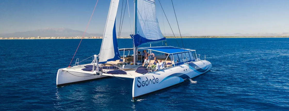 Sal Island all-inclusive adults-only catamaran cruise