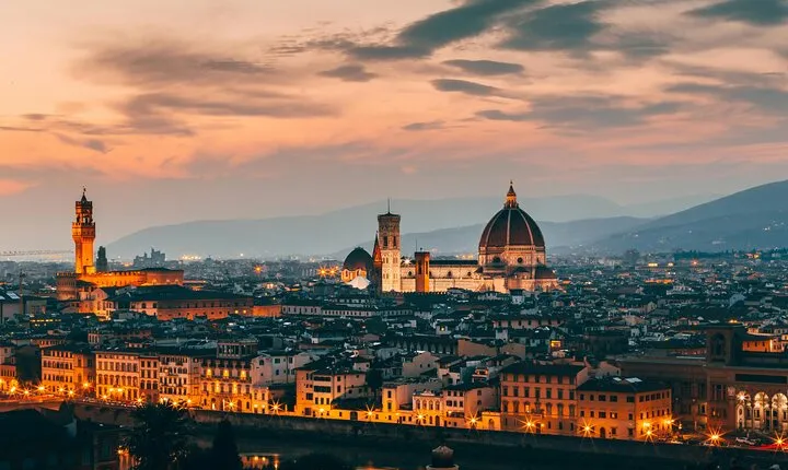 Experience Florence Under the Evening Lights with Tour Guide