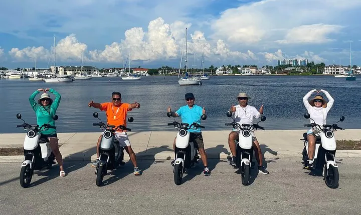 Naples Florida Electric Moped Tour - Family Fun - Easy to Ride