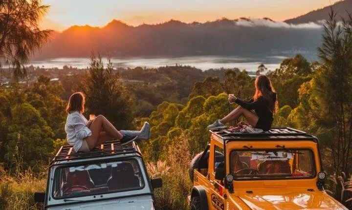 Bali: Mount Batur Jeep Sunset Tour with Transfers- All Inclusive