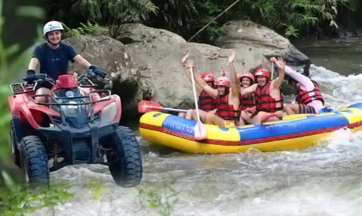 Package Combination Quad Bike and White Water Rafting with Private Transport