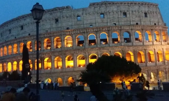 Colosseum by night with Underground Access and Arena Floor