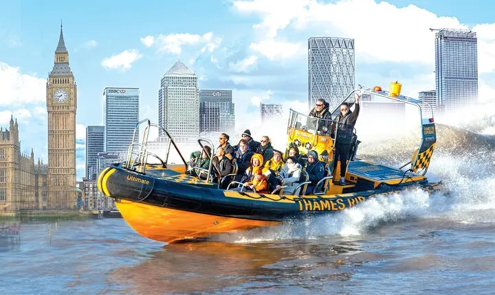 Speedboat Sightseeing: Embankment or Westminster Pier -45 Minutes