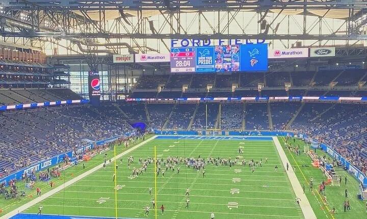 Detroit Lions Football Game at Ford Field