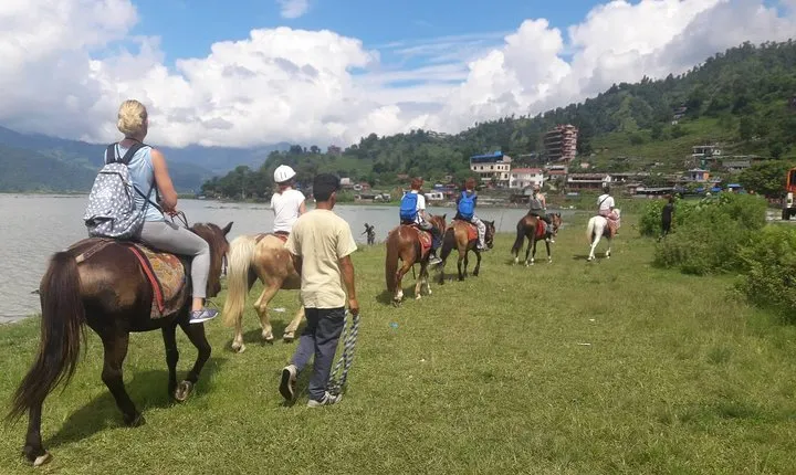 Horse Riding From Pokhara Lakeside to Sarangkot | Pony trek in Pokhara, Nepal