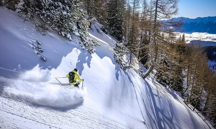Ski touring in Julian alps