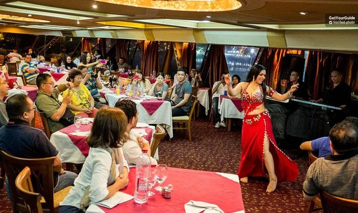 Cairo Night Dinner Cruise on Nile river with belly dancer &dinner