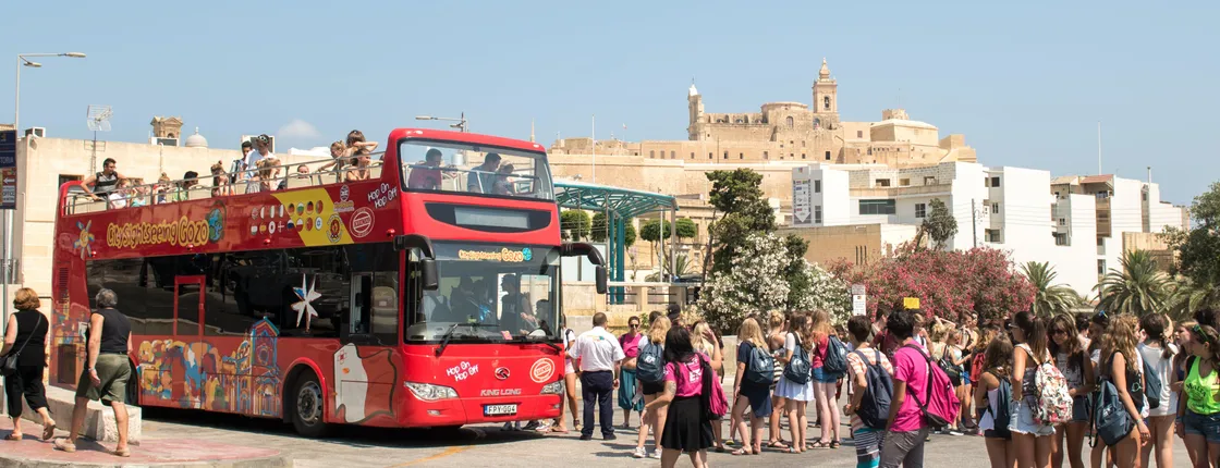 City Sightseeing hop-on hop-off bus tour of Gozo