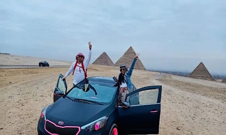 Giza Pyramids and Memphis and Saqqara and Dahshur from Cairo
