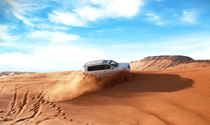 Thrilling 4-Hour Dune Bashing & Camel Ride Safari to Inland Sea
