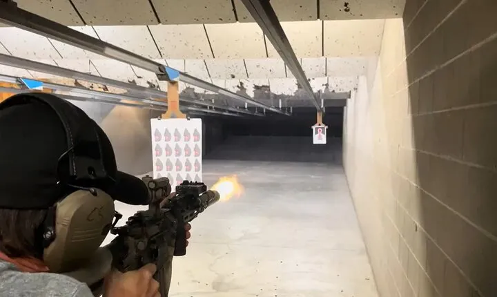 Bullets & BBQ at Indoor Shooting Range in St. Louis County