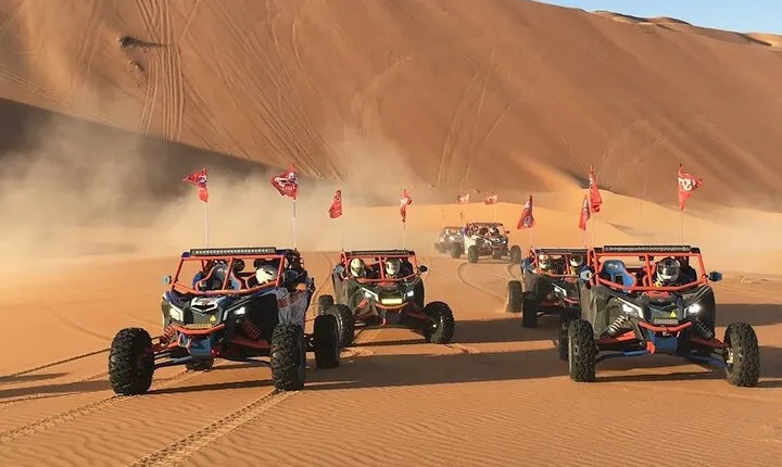 Dubai 4-Seater Dune Buggy with Desert Safari Tour and BBQ Dinner