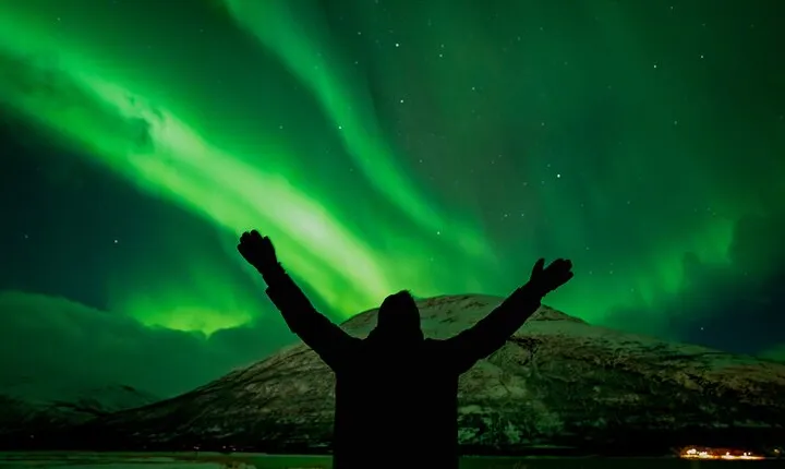 Northern Lights in Focus Tour by Minibus, German/ English, Meal