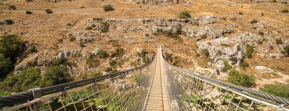 Trekking from Matera's Sassi to the Murgia with tibetan bridge