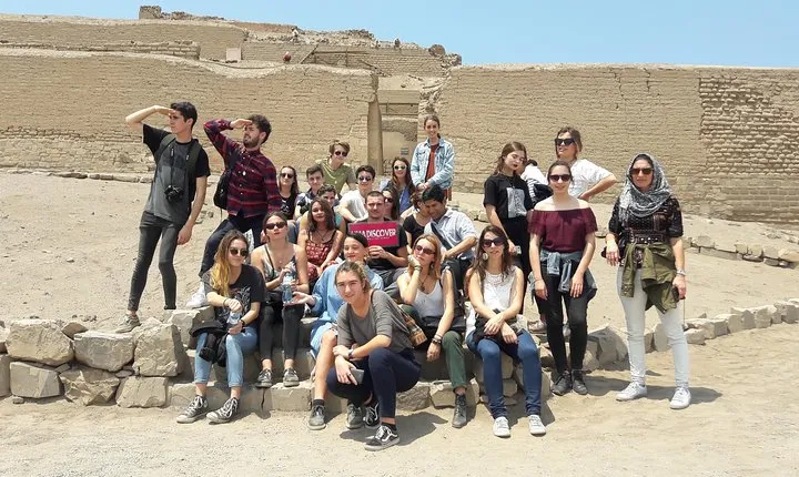 Ruins of Pachacamac from Crucero