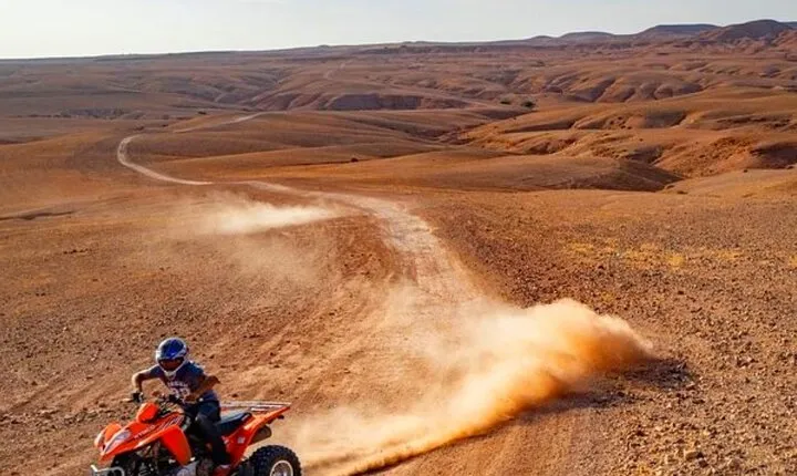 Marrakech: Agafay Desert Quad Bike with Lunch and Pool