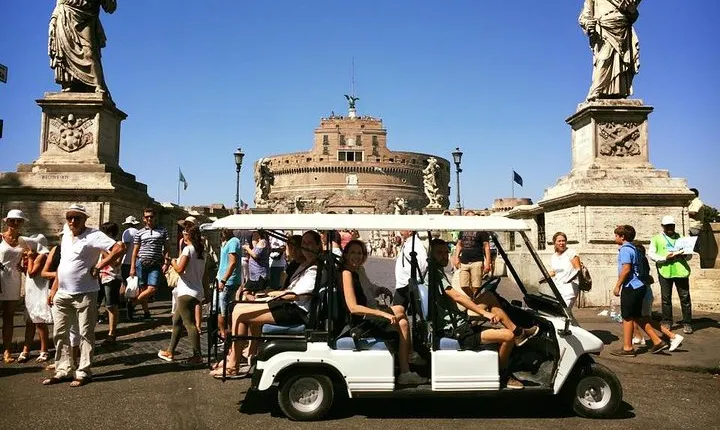 Rome Private Half-Day Tour with Option Golf Cart or Classic eFiat