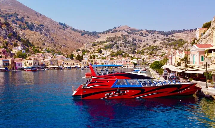  Rhodes Town Day Tour from Kolymbia in a High Speed Boat