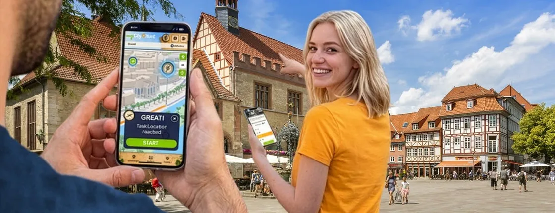 Self-guided digital scavenger hunt in Göttingen