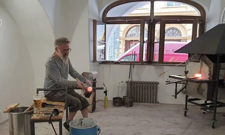 Bohemian Glass blowing in Prague