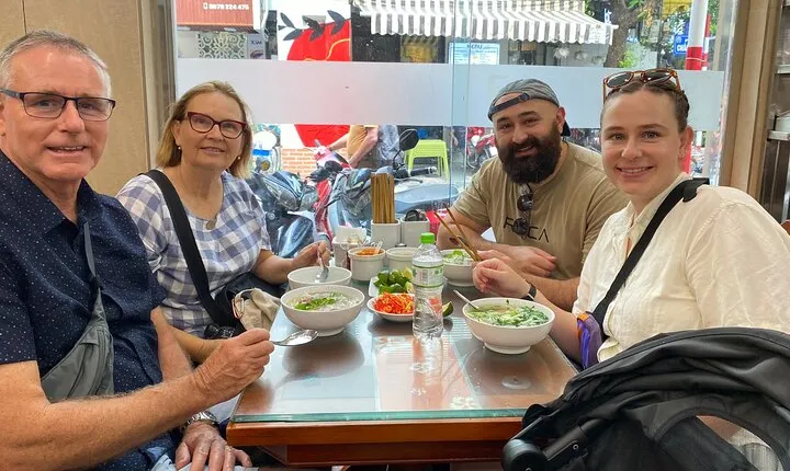 Hanoi Private Walking Street Food Tour with Train Street Visit