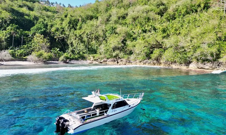 Nusa Penida day trip: boat, 4 snorkeling, Manta rays & Land tour