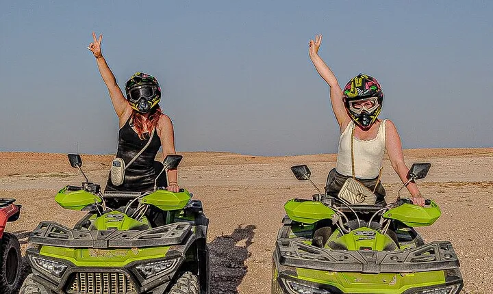 MARRAKECH QUAD BIKE : Sunset & Dinner Show & Camel Desert 