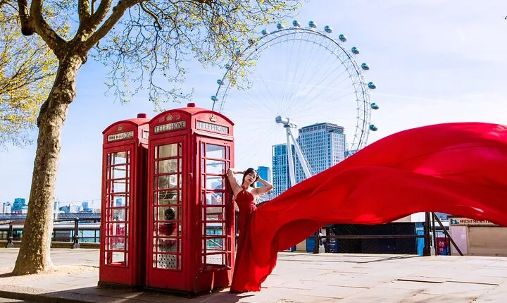 Private Epic Flying Dress Photoshoot in London