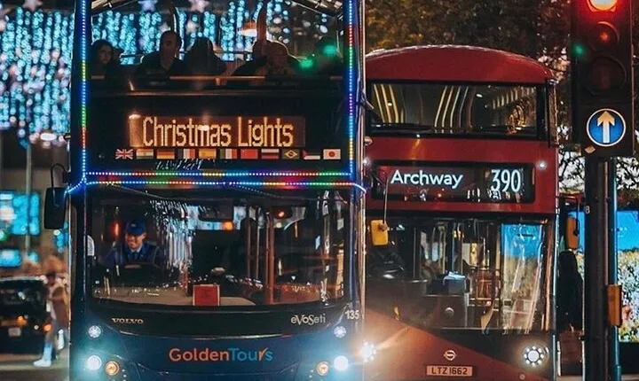 Christmas Lights London Night Tour with Live Guide