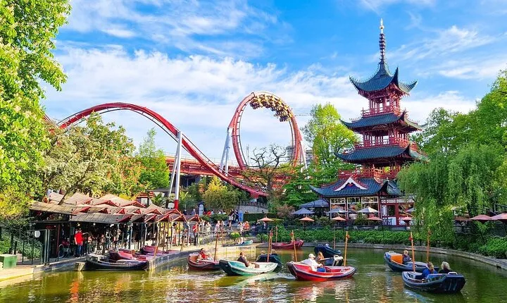 Tivoli Gardens Copenhagen Entrance with Ride Pass Combo