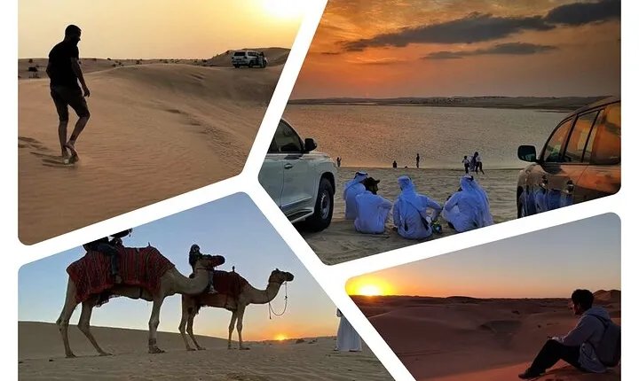 No Rush Desert Safari: 6-Hour Adventure & Inland Sea Relaxation