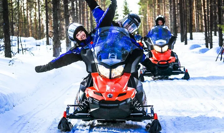 Snowmobile Safari in the Nature