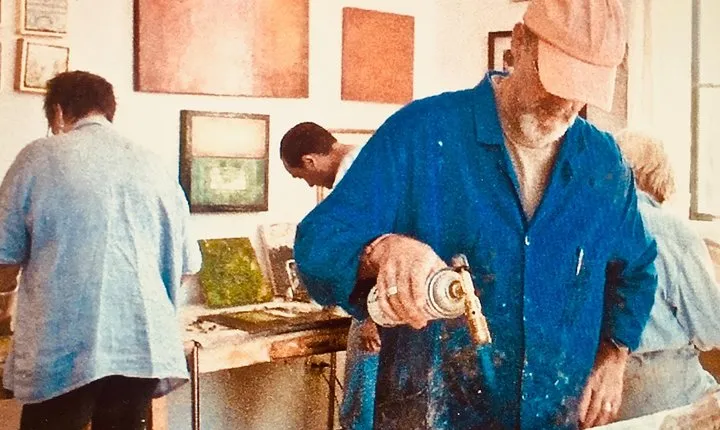 Encaustic painting workshops with Ezshwan Winding
