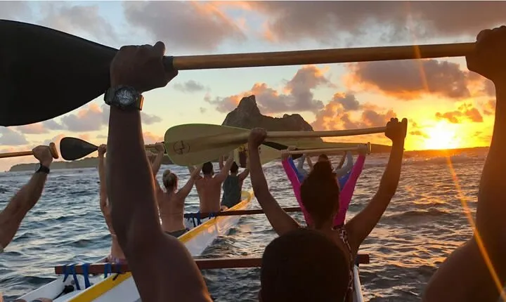 Hawaiian Canoe on Fernando de Noronha Island