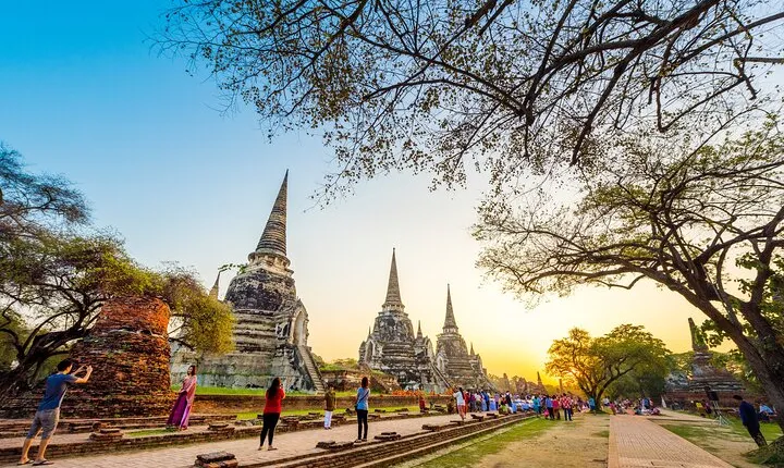 Ayutthaya Sunset Discovery, Boat Ride, Noted Sights, Local Market