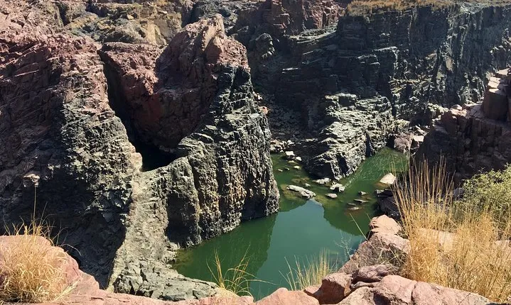 Raneh waterfall Khajuraho (motorcycle tour)