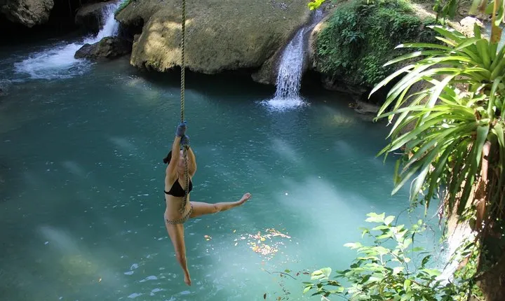YS Falls and The Pelican Bar Adventure Tour from Negril