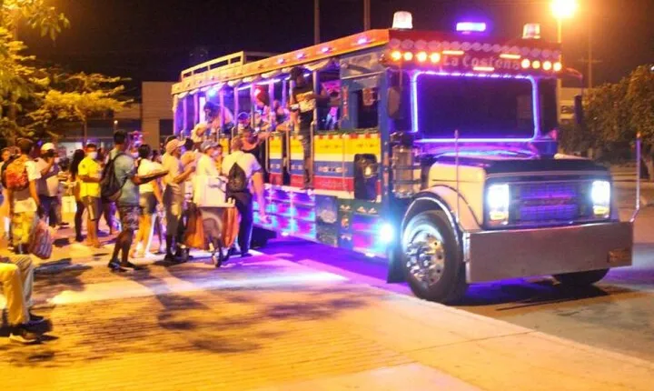Tour in La Chiva Rumbera Party on Wheels in Cartagena