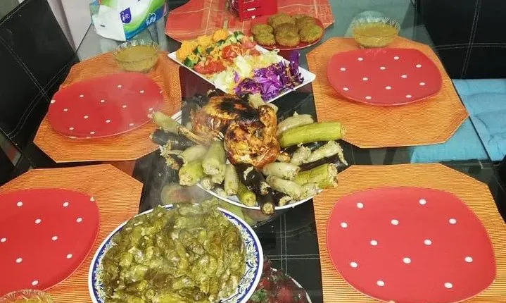 Cooking at a traditional Egyptian home