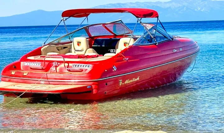 Private Boat Charter Emerald Bay in the Grateful Red