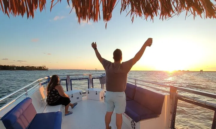 Sunset Dolphin Cruise with Sanibel Lighthouse Views