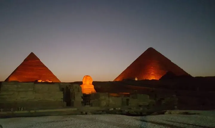 Cairo: Giza Pyramids Sound and Light Show with Transfers