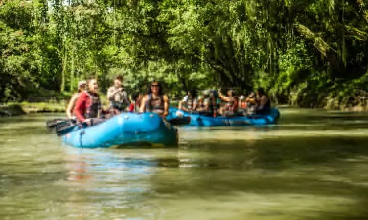 Wildlife Safari Float by Inflatable Raft in Peñas Blancas River