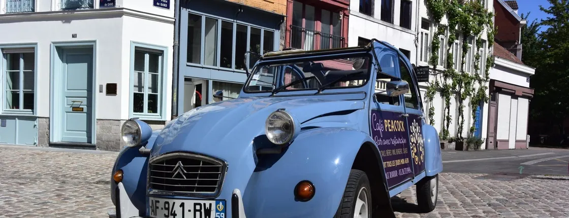 1-hour private tour in Lille by Citroën 2CV